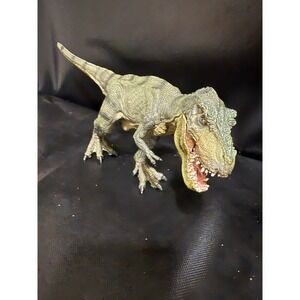 PapO 2012 Tyrannosaurus Rex Dinosaur Figure Realistic Green Brown Roar Action